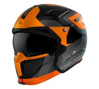 MT HELMETS Streetfighter SV S - Casco Moto Integral Abierto con Visor Solar Retráctil, Estilo Streetfighter, Interior Lavable y Calota HIRP | Homologado ECE 22.06 & DOT