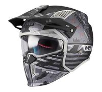 MT HELMETS Streetfighter SV S - Casco Moto Integral Abierto con Visor Solar Retráctil, Estilo Streetfighter, Interior Lavable y Calota HIRP | Homologado ECE 22.06 & DOT
