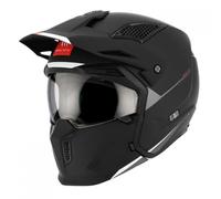 MT Helmets Streetfighter SV S - Casco Moto Integral Abierto con Visor Solar Retráctil, Estilo Streetfighter, Interior Lavable y Calota HIRP | Homologado ECE 22.06 & DOT