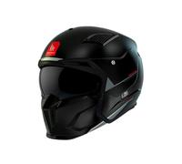 MT HELMETS Streetfighter SV S - Casco Moto Integral Abierto con Visor Solar Retráctil, Estilo Streetfighter, Interior Lavable y Calota HIRP | Homologado ECE 22.06 & DOT