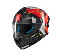 MT Helmets Targo S - Casco Moto Integral con Visor Solar Full Vision, Pantalla Compatible con Pinlock, Interior Lavable y Cierre Micrométrico | Calota HIRP | Homologado ECE 22.06 & DOT