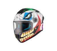 MT Helmets Targo S - Casco Moto Integral con Visor Solar Full Vision, Pantalla Compatible con Pinlock, Interior Lavable y Cierre Micrométrico | Calota HIRP | Homologado ECE 22.06 & DOT