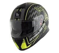 MT HELMETS THUNDER 3 SV ISLE OF MAN A3 MATT BLACK FLUOR YELLO