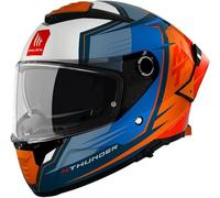 MT Helmets Thunder 4 SV - Casco Moto Integral con Visor Solar Full Vision, Pantalla Antivaho Compatible con Pinlock, Interior Lavable y Calota HIRP | Homologado ECE 22.06 & DOT