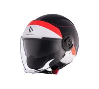 MT Helmets Viale SV S - Casco Moto Jet Urbano con Visor Solar Retráctil, Interior Lavable, Pantalla Larga y Calota HIRP | Homologado ECE 22.06 & DOT