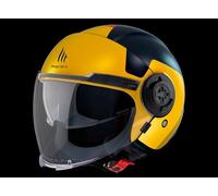 MT Helmets Viale SV S - Casco Moto Jet Urbano con Visor Solar Retráctil, Interior Lavable, Pantalla Larga y Calota HIRP | Homologado ECE 22.06 & DOT
