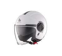 MT Helmets Viale SV S - Casco Moto Jet Urbano con Visor Solar Retráctil, Interior Lavable, Pantalla Larga y Calota HIRP | Homologado ECE 22.06 & Dot