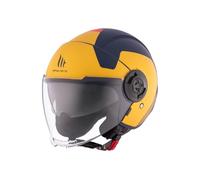 MT HELMETS Viale SV S - Casco Moto Jet Urbano con Visor Solar Retráctil, Interior Lavable, Pantalla Larga y Calota HIRP | Homologado ECE 22.06 & DOT