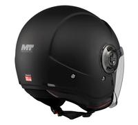 MT HELMETS Viale SV S - Casco Moto Jet Urbano con Visor Solar Retráctil, Interior Lavable, Pantalla Larga y Calota HIRP | Homologado ECE 22.06 & DOT