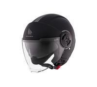 MT Helmets Viale SV S - Casco Moto Jet Urbano con Visor Solar Retráctil, Interior Lavable, Pantalla Larga y Calota HIRP | Homologado ECE 22.06 & DOT