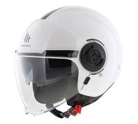 MT Helmets Viale SV S - Casco Moto Jet Urbano con Visor Solar Retráctil, Interior Lavable, Pantalla Larga y Calota HIRP | Homologado ECE 22.06 & DOT