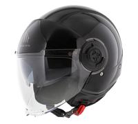 MT Jet Viale S casco negro brillante