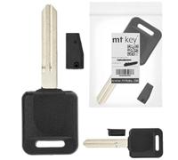 MT-KEY Llave de encendido para coche en bruto NSN14 + ID46 transpondedor compatible con Nissan Almera II N16 Tino V10 Cube Z12 Juke I Micra K12 Micra IV Navara D40 Note I NV200Pathfinder III Patrol VI