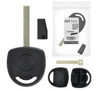 MT-KEY Llave de encendido para coche HU100 + ID40 Transpondedor Inmovilizador Compatible con Chevrolet Astra 00-07 Opel Agila A 04-08 Meriva A 03-10 Tigra B 04-09 Corsa C 00-06