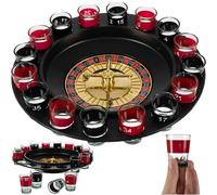 MT MALATEC Ruleta Juego de beber 16 vasos de chupito, artículo de fiesta, juego de mesa para adultos 23463