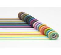 MT MASKING TAPE Surtido de 20 rollos adhesivos decorativos de papel washi 0,7 cm x 7 m