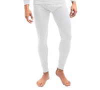 MT Pantalones interiores térmicos de esquí para hombre, pantalones de invierno, Blanco, 3XL