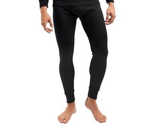 MT Pantalones interiores térmicos de esquí para hombre, pantalones de invierno, Negro , XXL