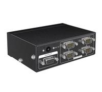 MT-RS104 Divisor Activo Serie RS232 Divisor de Conmutador Bidireccional RS232 de 1 a 4 4 a 1 con Adaptador de Corriente-Enchufe de la UE