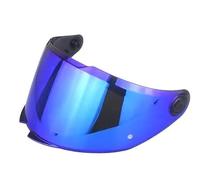 MT Stinger 2.0, Braker - Visera para casco de motocicleta, humo oscuro, iridio, dorado, espejo, opciones transparentes (azul)