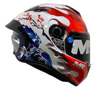 MT Targo S Designed Yamanaka Brillo - Casco de Moto Integral Homologado 22.06 (S)