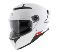 MT Thunder 4 SV casco de cara completa blanco brillante sólido