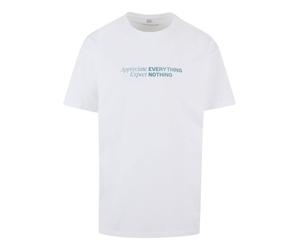 MT Upscale Camiseta 'Appreciate Expect' azul claro / blanco M azul claro / blanco