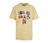 MT Upscale Camiseta 'Hate it or Love it' azul / amarillo / rosa / rojo XXL azul / amarillo / rosa / rojo