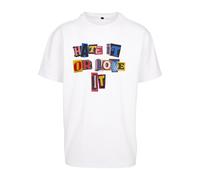 MT Upscale Camiseta 'Hate it or Love it' mezcla de colores / blanco Mujer MT Upscale L mezcla de colores / blanco