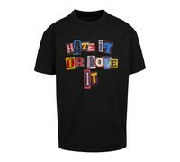 MT Upscale Camiseta 'Hate it or Love it' mezcla de colores / negro XS mezcla de colores / negro