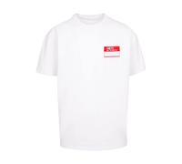 MT Upscale Camiseta 'Hey! My Name Is' rojo fuego / blanco XXXL rojo fuego / blanco