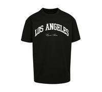 MT Upscale Camiseta 'L.A. College' negro / blanco S negro / blanco