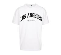 MT Upscale Camiseta ' L.A. College' negro / blanco, Talla 5XL