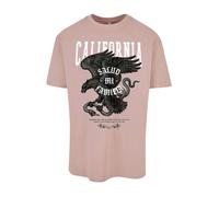MT Upscale Camiseta 'La Familia' altrosa / negro / blanco XXL altrosa / negro / blanco