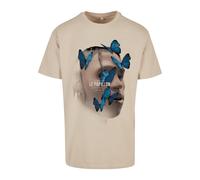 MT Upscale Camiseta 'Le Papillon' arena / azul / marrón / negro S arena / azul / marrón / negro