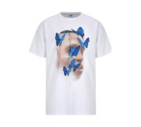 MT Upscale Camiseta 'Le Papillon' piel / azul real / negro / blanco L piel / azul real / negro / blanco