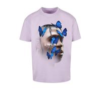 Mister Tee Le Papillon-Camiseta, Lilac, XS para Hombre