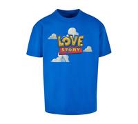 MT Upscale Camiseta 'Love Story' azul / amarillo / rojo / blanco S azul / amarillo / rojo / blanco