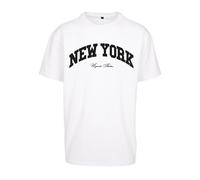MT Upscale Camiseta 'New York' negro / blanco M negro / blanco