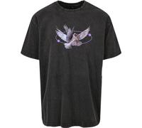 MT Upscale Camiseta Vive La Liberte Oversize Tee Black Acid Washed XS