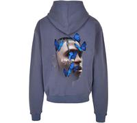 Mister Tee Le Papillon Heavy Oversize-Sudadera con Capucha, Color Azul Vintage, L para Hombre