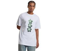 MT Upscale Mister Peace&Love Heavy Oversize tee White, XS Camiseta, Blanco, Hombres