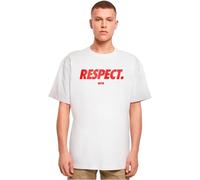 MT Upscale Mister tee Upscale Football's Coming Home Respect-Camiseta de Manga Larga para Hombre, 100% algodón, Color Blanco, Talla M