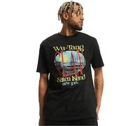 MT Upscale Mt2088-Wu Tang Staten Island Oversize tee Camiseta, Negro, M Grande Alto para Hombre