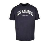 MT Upscale Mt2462-l.a. College Oversize tee Camiseta, Azul Marino, XS Unisex Adulto