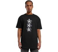 MT Upscale Mt3188-peace&Love Heavy Oversize tee Camiseta, Negro, XL Grande Alto Hombres