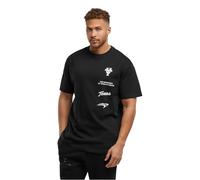 MT Upscale Mt3734-texas Longhorns Leather Oversize tee Camiseta, Negro, M Hombres