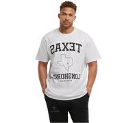 MT Upscale Mt3735-texas Longhorns Mirrored Oversize tee Camiseta, Blanco, S Hombres