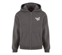 MT Upscale Sudadera con cremallera 'Let‘s Get Lost' gris oscuro / offwhite 4XL gris oscuro / offwhite