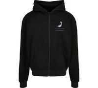 MT Upscale Sudadera con cremallera 'Vive La Liberte' lila pastel / negro XS lila pastel / negro